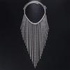 Vintage Face Chain Blingbling Mask Chain Bridal Headpiece Glistening Crystal