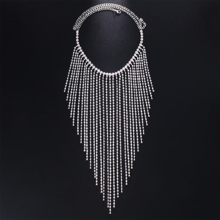 Vintage Face Chain Blingbling Mask Chain Bridal Headpiece Glistening Crystal