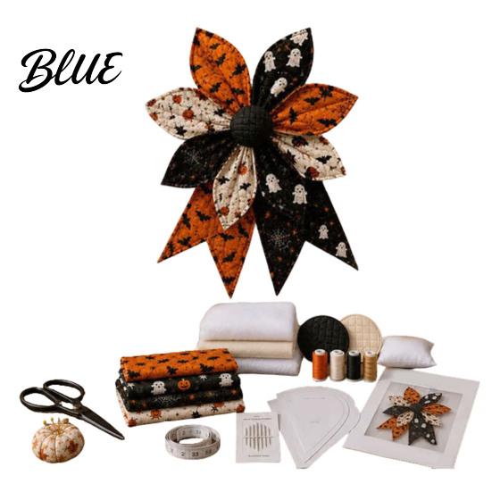 Kit de Couture pour la Fabrication d'Accessoires pour Cheveux Grand Nœud Patchwork Kit de Couture DIY Ensemble de Fournitures en Tissu Matériaux de Décoration faits à la Main Pack de Matériaux Décoratifs pour