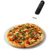 Pelle à pizza - AIMOONSA - rond - acier inoxydable - poignée caoutchouc ergonomique - Ø25 cm