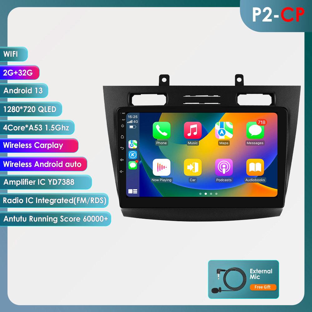 Hizpo 8 Kjerner Carplay 4G 10.1'' Bil Intelligente Systemer Android Bilradio for Ford Transit Connect 2005-2014 Tourneo Connect Intelligent Skjerm DSP