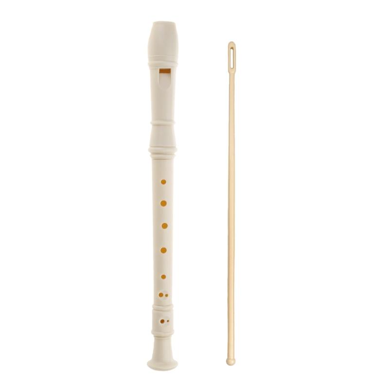 Soprano Recorder Hole 6/8 Hole C Key Descant Recorder German Style Treble Flute for Kids with Cleaning Rod & Storage Bag