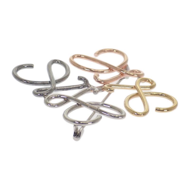Loewe J000245X10 Brooch Multicolor/gold Metal Women