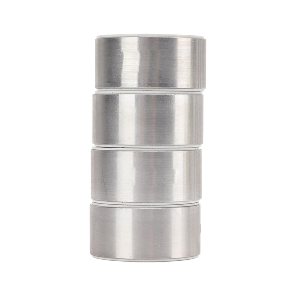 4 Pcs 1in RC Wheel Hub Lightweight Universal RC Car Replacement Metal Wheel Rims for Upgrade White