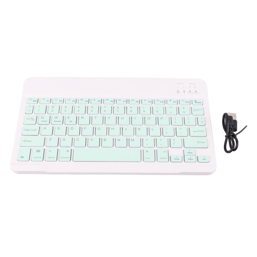 78 Key Wireless Bluetooth Keyboard 32.8ft Ergonomic Ultra Thin Silent Rechargeable Keyboard for IOS for Android for Win