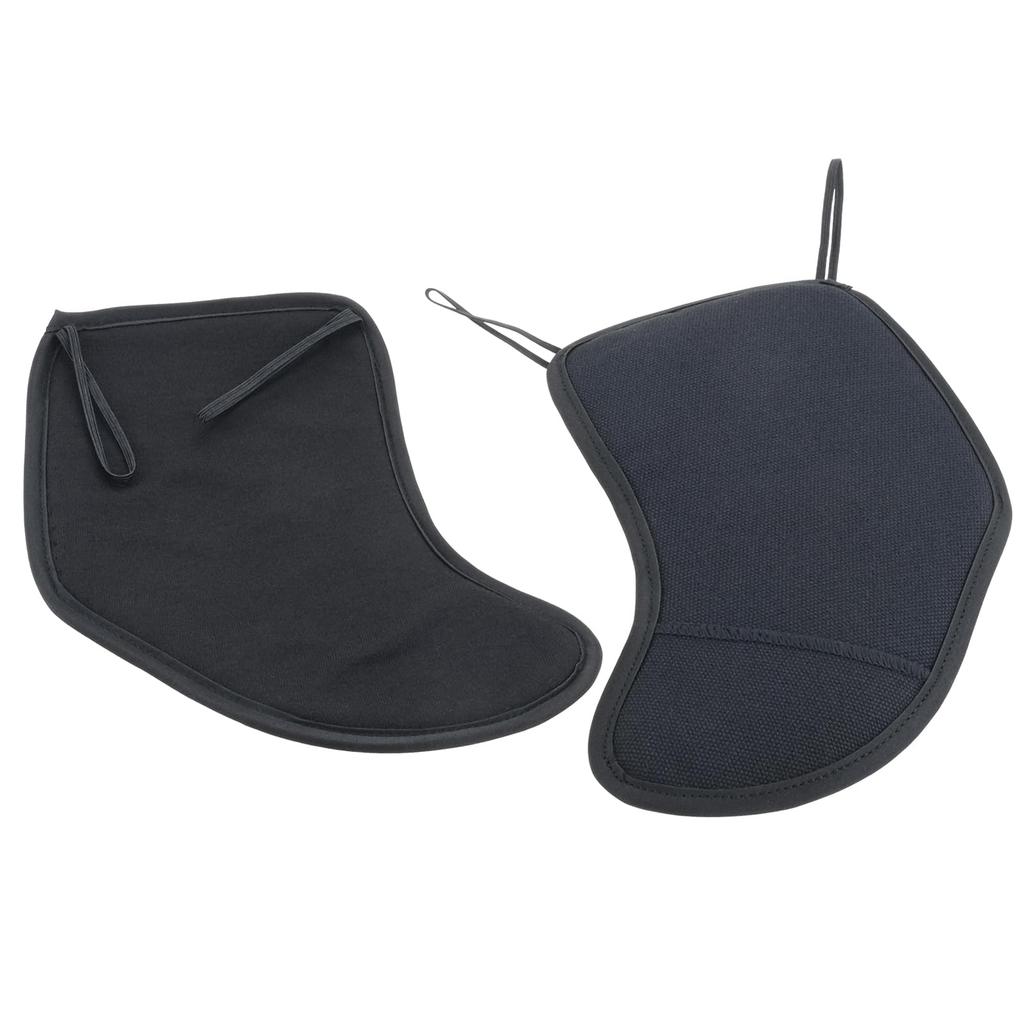 Dreld Violin Chinrest Cover, Cotton, Non-Slip, Fits 44 & 34 Sizes, 2 Pieces, Black