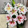 3D Printing Artificial Lily Flower 4 Heads Fake Lily Bouquet  Living Room Decor