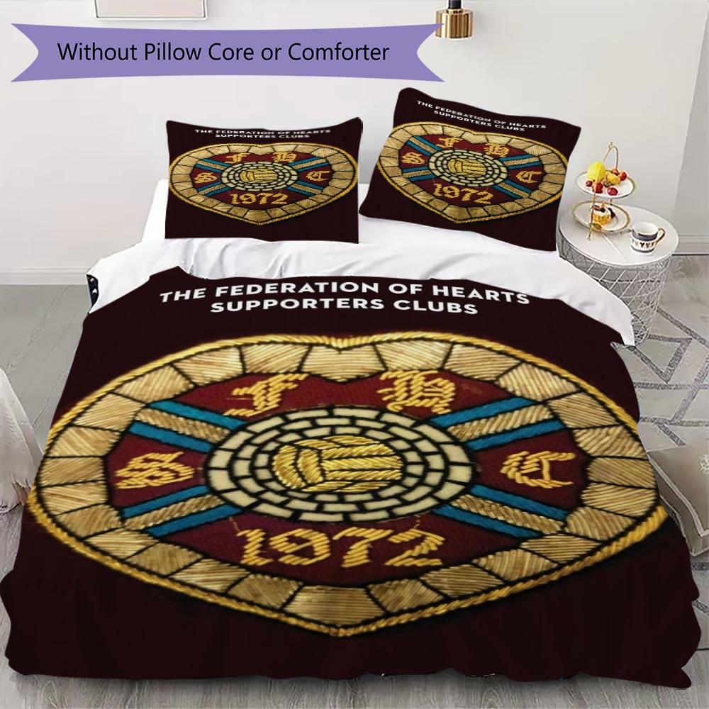 Set Copripiumino Trapuntato con Fantasia Hartes Football Club Federa Decorazione per la Casa Regalo di Compleanno (1 * copripiumino + 2 * federe senza imbottitura)
