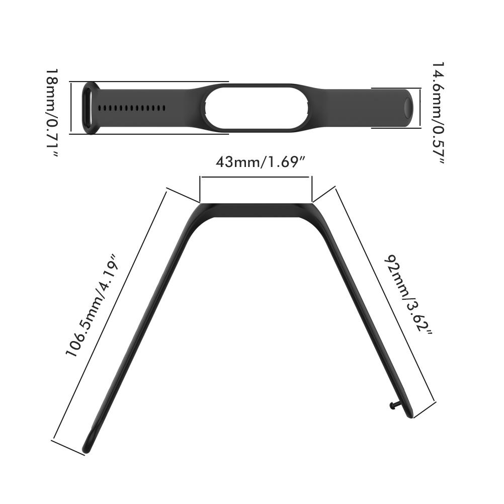 Replacement Bands Compatible for Xiaomi Band 7 Silicone Wristbands Breathable Smartwatch Band
