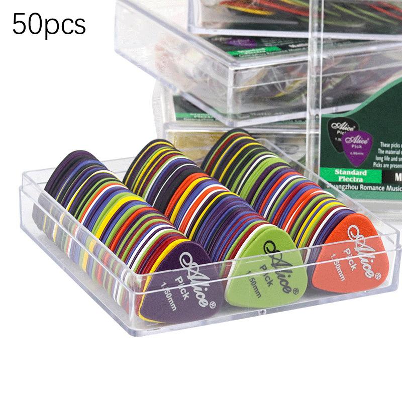 Bulk Pack 20/50pcs Mixed Thickness Electric & Acoustic Guitar Picks Plectrum Instrument Accessories for Music