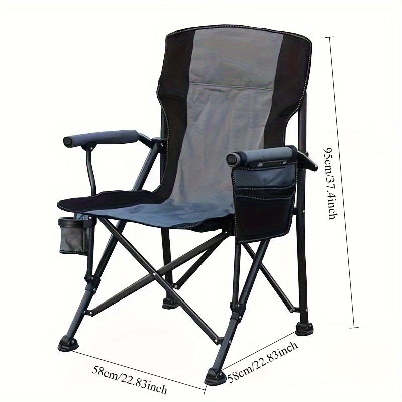 

Foldable Oxford Fabric Camping Chair, Portable Bench Chair , , All-Season Use Ideal for Outdoor Travel, Camping, Beach & Parties серый
