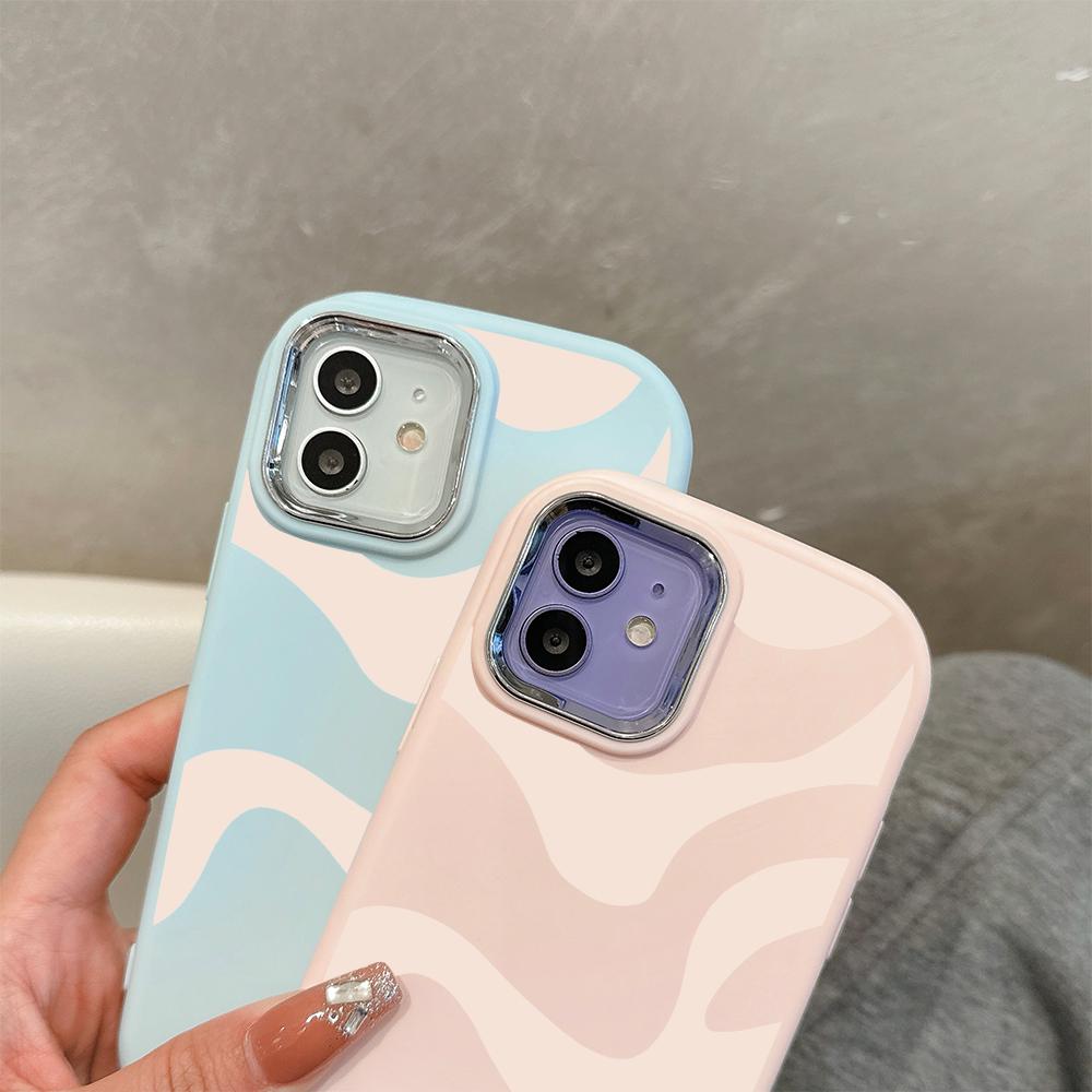 Jednokolorowy obiektyw ze srebrną krawędzią tłusta obudowa miękka TPU płynny silikonowy pokrowiec odporny na wstrząsy futerał na telefon do OPPO Reno Realme OnePlus