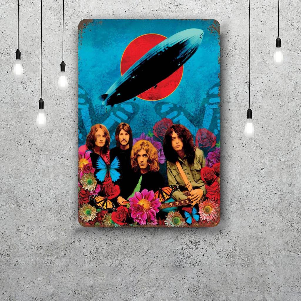 Robert Plant Band Vintage Metal Tin Signs Posters Decor Retro Metal Plaque Wall Art Decor for Garage Bar