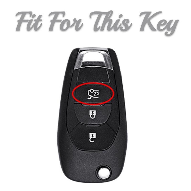 Car Flip 3 Button Key Case For Chevrolet Cruze Aveo 2014 2015 2016 2017 2018 2019 2020 Protective Cover Bag Shell Holder
