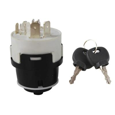 701/80184 701-80184 Ignition Switch with 2 Keys 10 Pins 50988 85804674 Compatible with JCB Excavator Parts and NH Case JCB200 JCB220