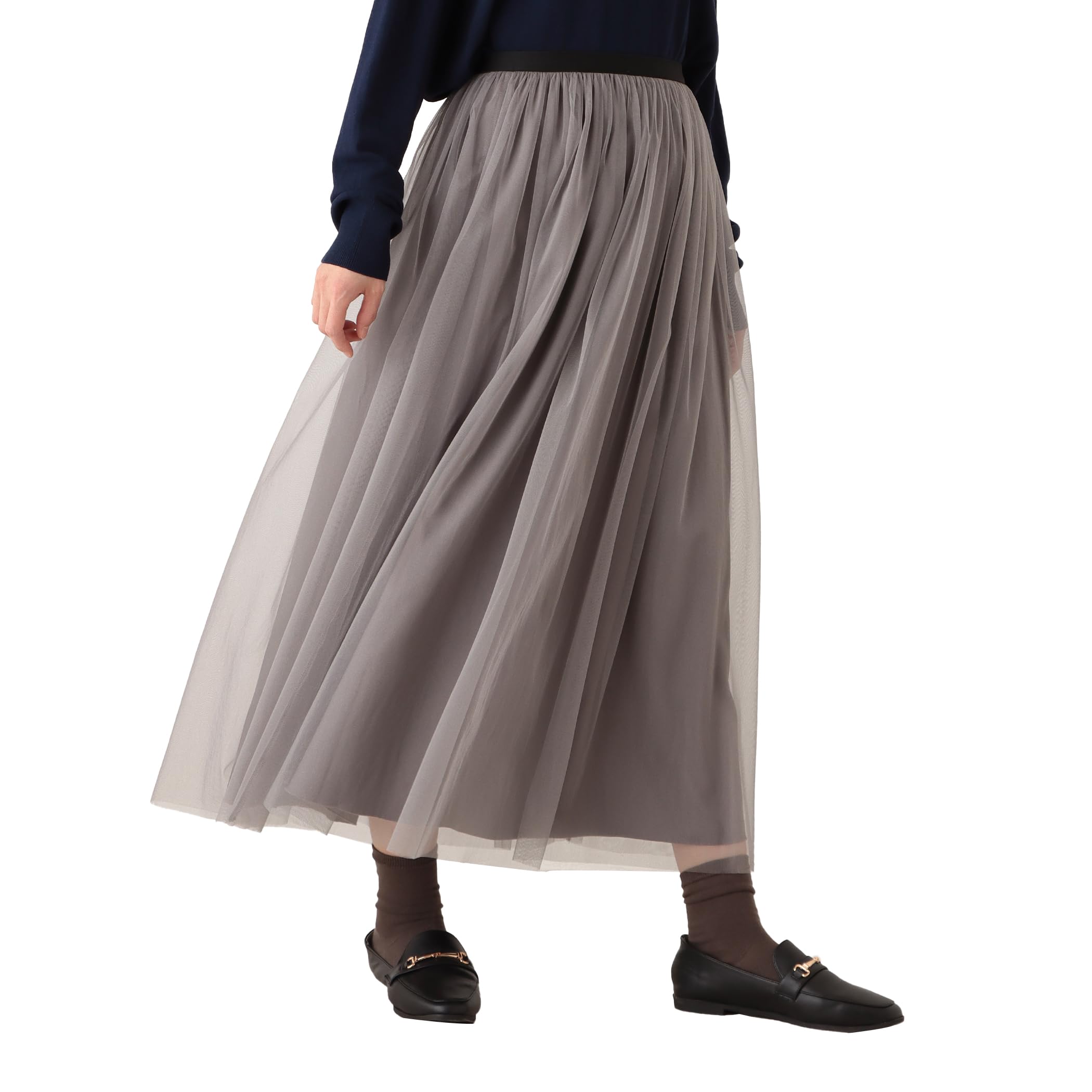 

Afternoon Tea Living Юбка JB14 Двусторонняя Тюлевая Складчатая Юбка, Светло-серый