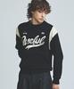 KNITTED Varsity Embroidered Logo Knit Black