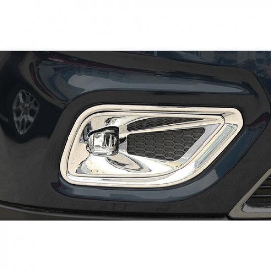 For Jeep Cherokee - Chrome Front Bumper Fog Light Frame Cover Decor Trim