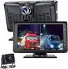 OBEST AHD Monitor with IPS Color Night Video for Heavy 7-inch 2-Split Camera, 9-36V 1024600 Resolution, Vision, Playback, 720P, Cars, Trucks, Buses,