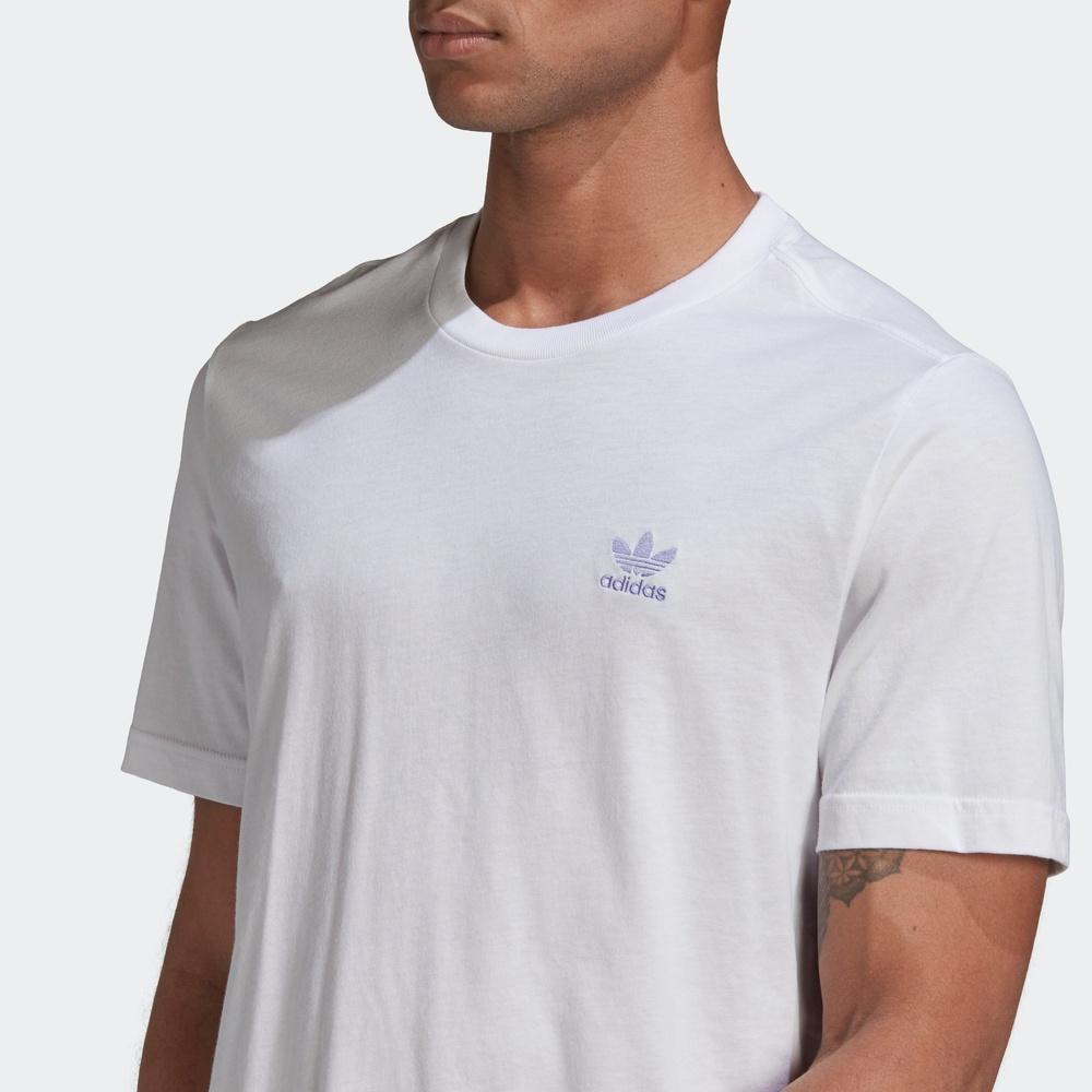 adidas Originals Trefoil קז'ואל נושם ספורט עגול צווארון קצר חולצת טריקו גברים חולצות לבן GN3405