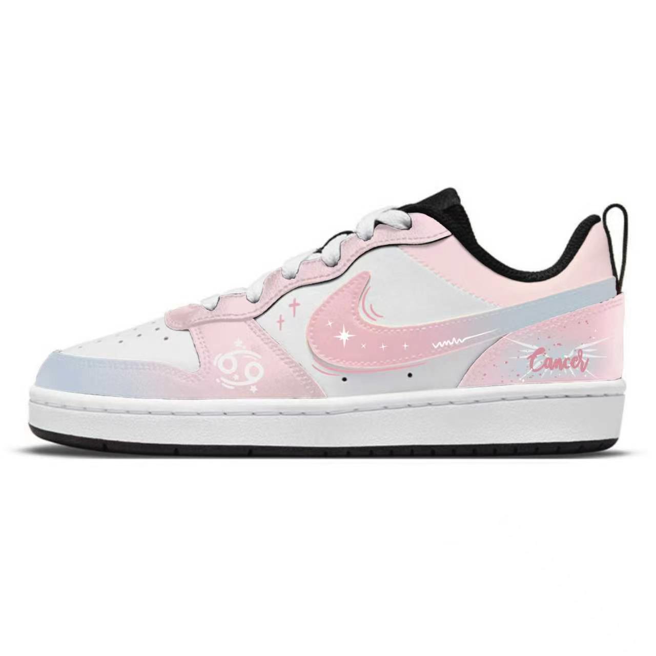 

Nike Court Borough Abrasion Resistant Low top Skateboard Shoes Women s Pink BQ5448-115(Team2125--) 35.5