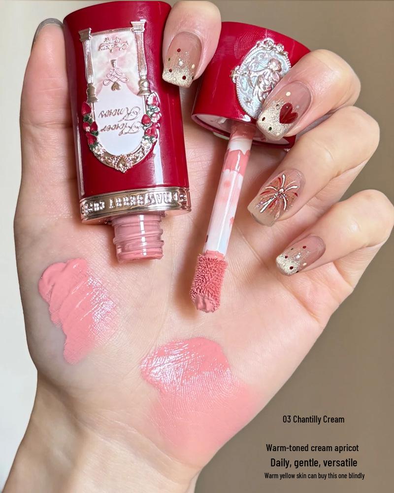 Flower Knows Strawberry Cupid Lip Cream & Blush, Eyeshadow, Perfume Handheld Mirror, and Balm Gift Set