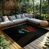 DO YOUR BEST Motivational Rug, Black Colorful Letter Carpet for Living Room, Soft Non-Slip Sofa Mat with Bohemian Decor