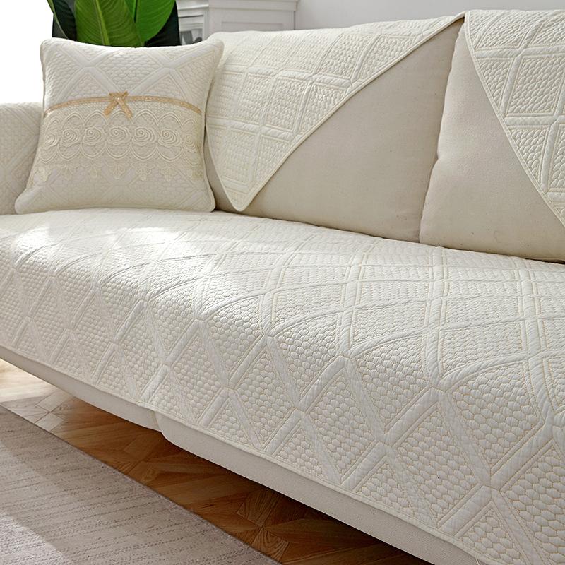 

Двусторонние хлопковые чехлы для диванов с вышивкой, подушки, четыре сезона, полотенце для дивана, современная гостиная, угловой чехол для дивана, подлокотник, полотенце 70x70cm 1pcs