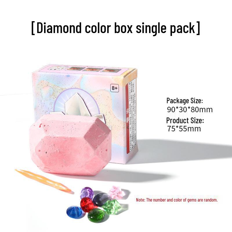 Terracotta Warriors Excavation Kit for Kids - Archaeological Blind Box Toy with Handmade Gems and Treasure Puzzle