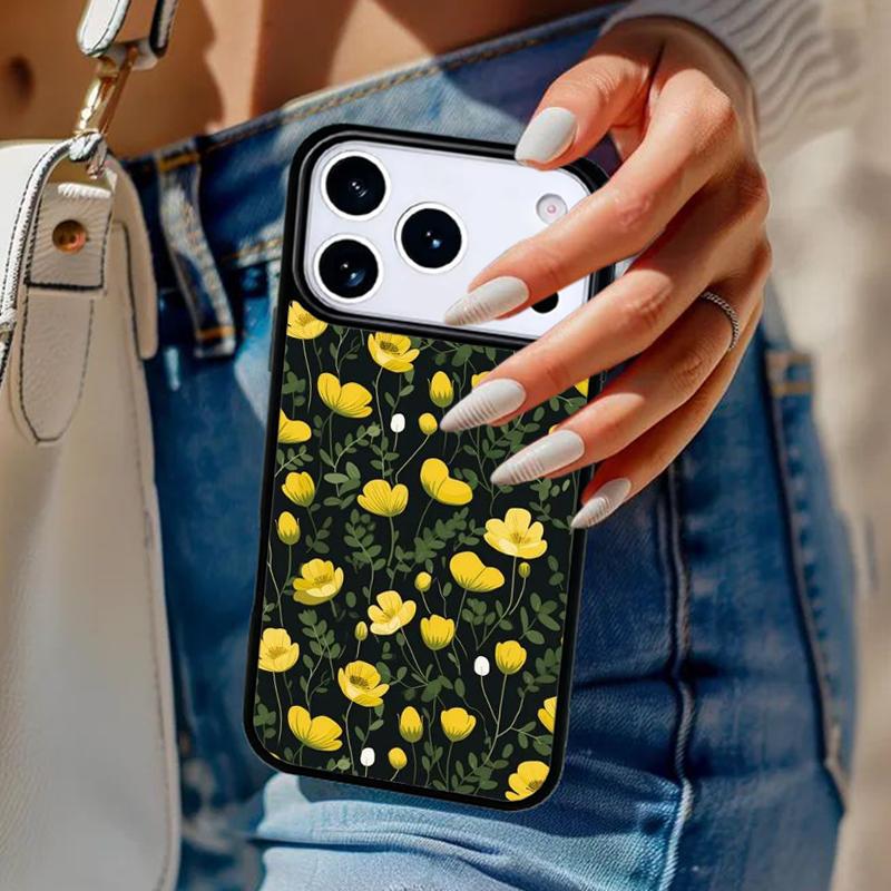 Flowers 1 Buttercups Phone Case For iPhone 17 Air 14 15 13 12 Max Cover For Apple 14 15 16 16e 11 Pro Max Plus Coque