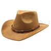 White Fang CZ178 Stylish and Cool for Men and Women (Brown) Fedora/Soft Hat, Travel,