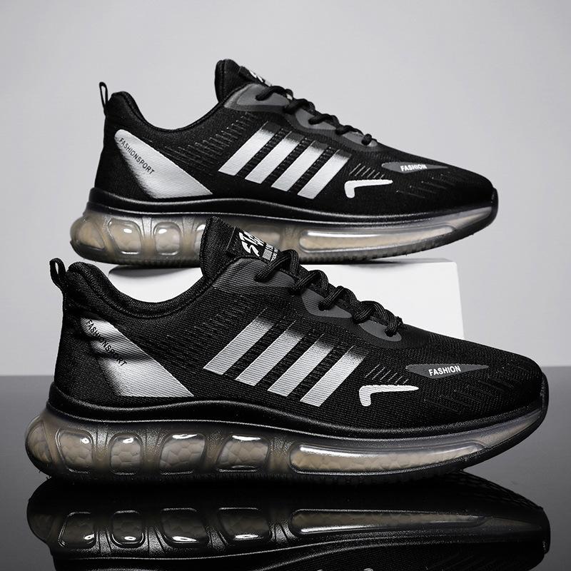 

Мужская обувь, модная спортивная обувь, мужская обувь 2025 года, весна-лето, сетчатые дышащие повседневные туфли, модная обувь, мужская обувь из кокоса с мягкой подошвой 39 чёрный