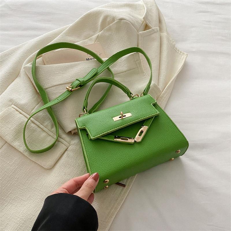 Retro Lässige Elegante Handtasche Damen 2024 Neue Koreanische Version Pendler Kleine Quadratische Tasche Mode Einzelne Umhängetasche