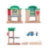 Port Dock Scene Children's Train Toy Track Transportation Scene Accessorie Track Game Compatible With Wood Train Track X35