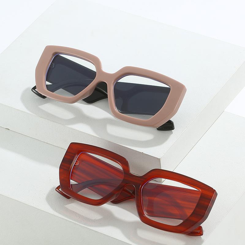 Latest Clear Thick Frame Eyewear Anti Blue Ray Blocking Eyeglasses Square Optical Lens Eyeglasses Unisex Design Gafas Lectura  Gafas De Sol