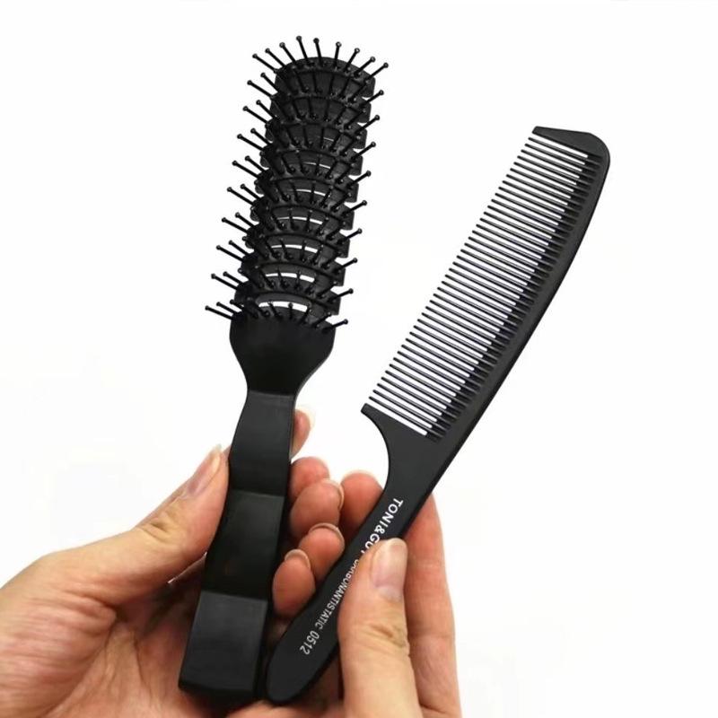 Nine-Row Rib Massage Curling Comb for Oily Hair