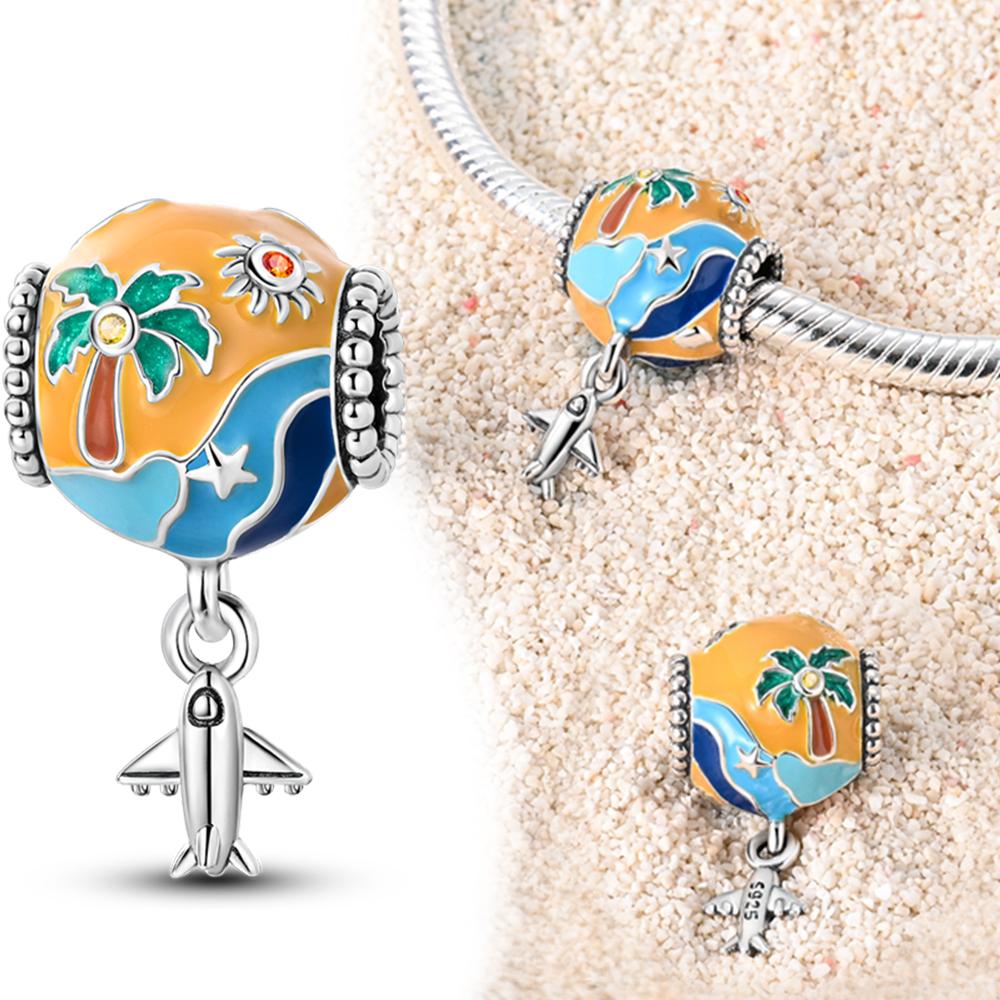 

Original Charms Copper Pink Heart-Shaped Pendant Beads Fit Charms Plata Bracelets For Women Women Jewelry Making Diy