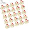 25pcs LED Light Up LED Luminous Brooch Luminous Design Christmas Badge Pin  Gift Giving