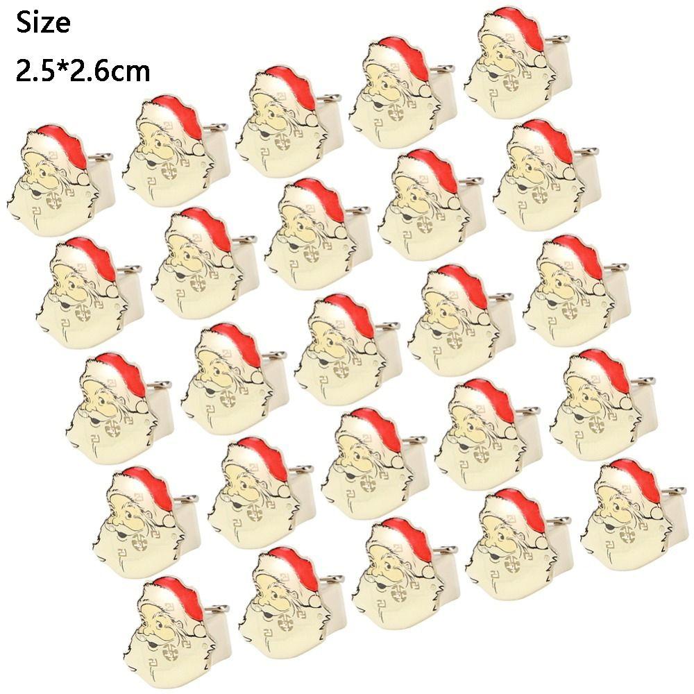 25pcs LED Light Up LED Luminous Brooch Luminous Design Christmas Badge Pin Gift Giving