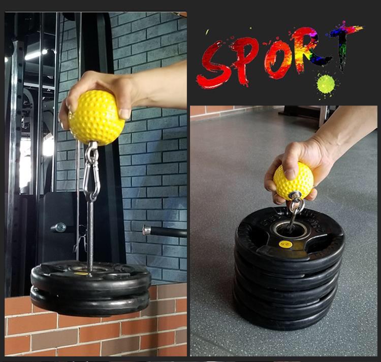 Anti-slip Rock Climbing Pull-up Power Ball Grips - Hand Gripper & Strength Trainer Kettlebell Fitness Exercise Tool