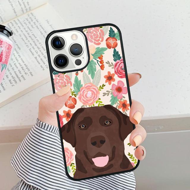 Cute Labrador Retriever Phone Case Cover For iPhone 16 15 14 Plus XR XS Apple 16 11 12 13 Mini Pro Max Coque