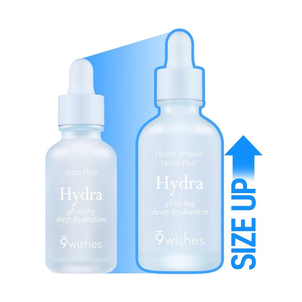 9wishes Hydra Ampule Nano Plus+ 50ml | Presenting Hydrated Texture, Brightening, Smoothing Texture