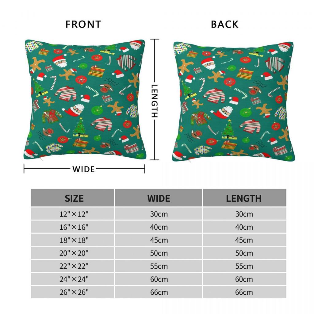 Christmas Humor Pillow Case Cushion Cover Soft Graphic Pillow Cover Cute Funny Pillowcases For Sofa Car Home Decor