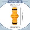 10 Pieces Garden Hose Connector Fittings for Plumbing Yard Irrigation System White