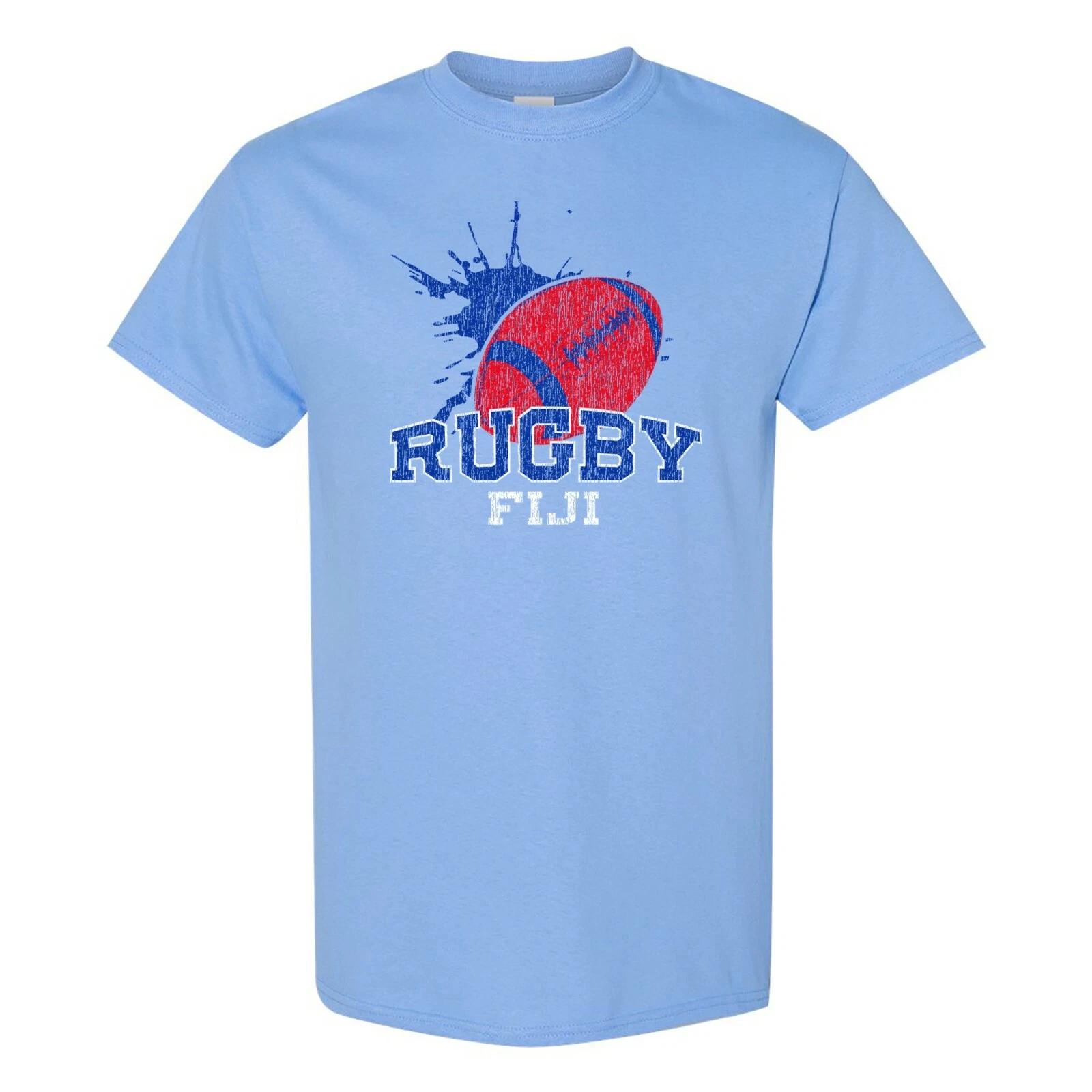 Fiji Rugby - Summer Games Football Competition T Shirt - Carolina Blue XL