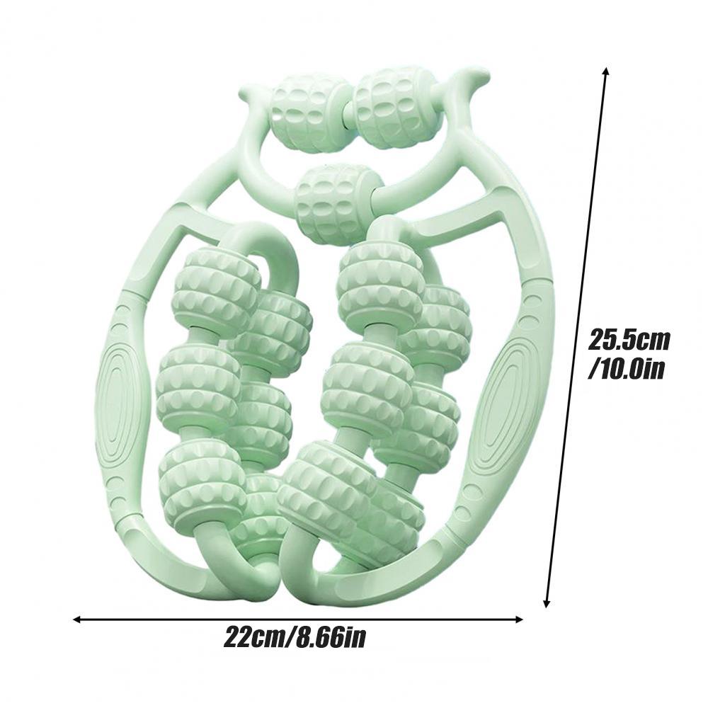 15-Wheel Leg Massager Roller For Athletes Muscle Recovery Cramp Relief 360° Adjustable Clamp Design