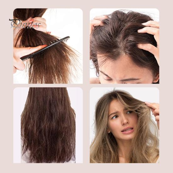 Peigne de massage à coussin d'air avec poils doux, peigne de coiffure à long manche pour éviter les enchevêtrements de cheveux, brosse antistatique de massage du cuir chevelu pour femmes et filles