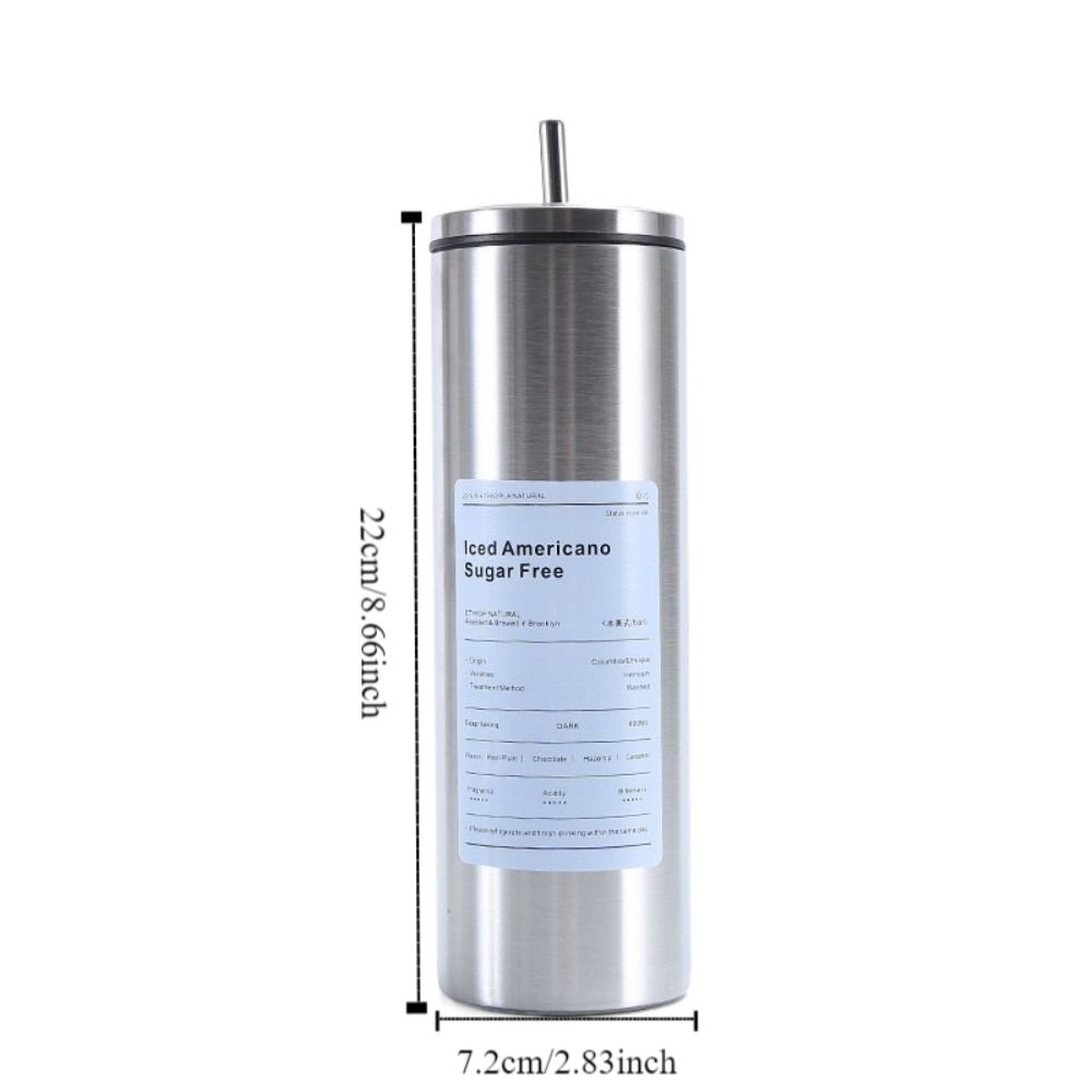 Portable American Coffee Mug Double Layered Insulation Water Cup Stainless Steel Car Cup  Gift