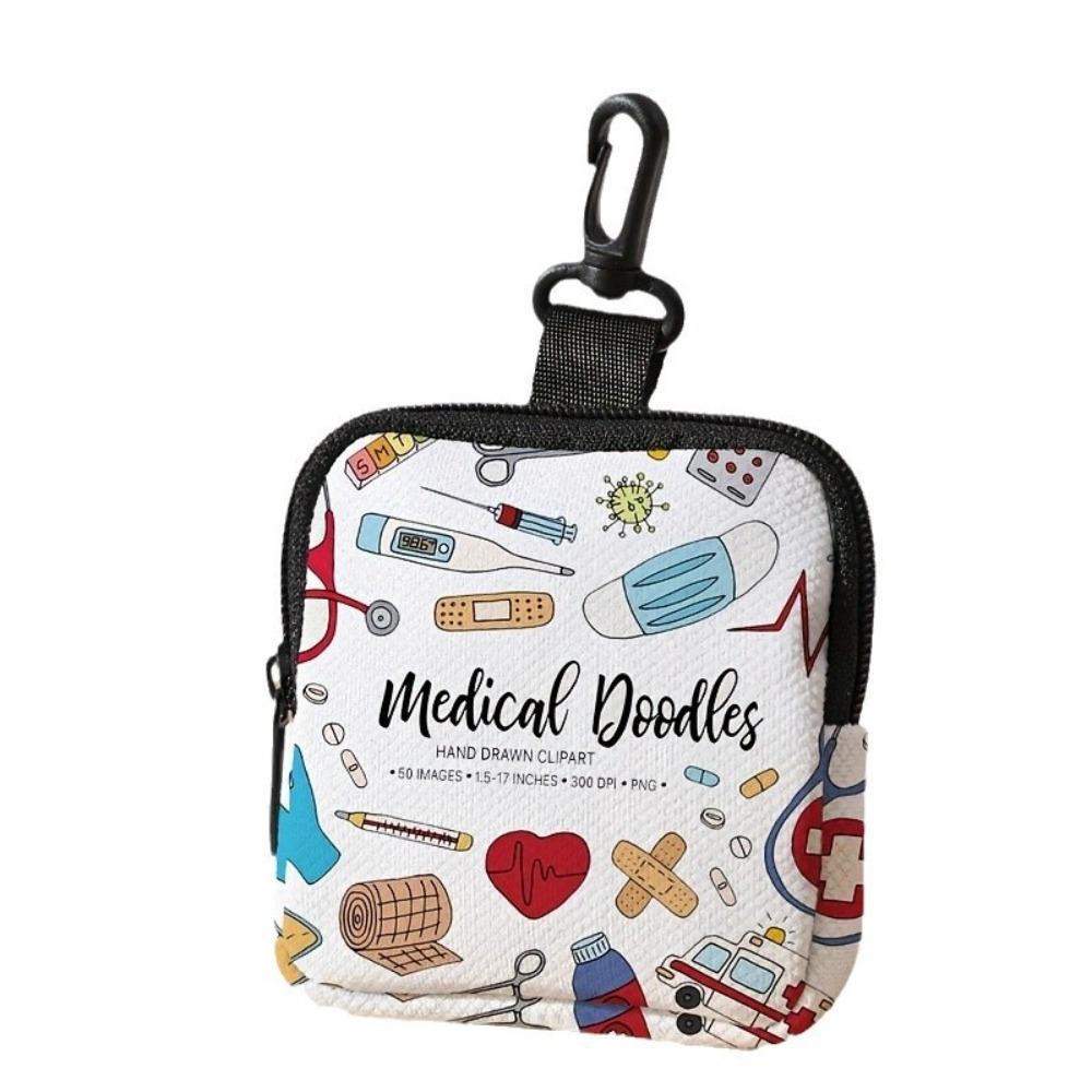 New Mini Coin Purse Lightweight Durable Wallet Portable Cat Dog Print Earphone Bag Friends Gift