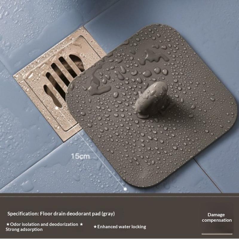 Copertura Tappo Scarico a Pavimento in Silicone con Design Anti-Odore, Anti-Insetti e Anti-Perdite per Uso in Bagno, Cucina, Lavanderia